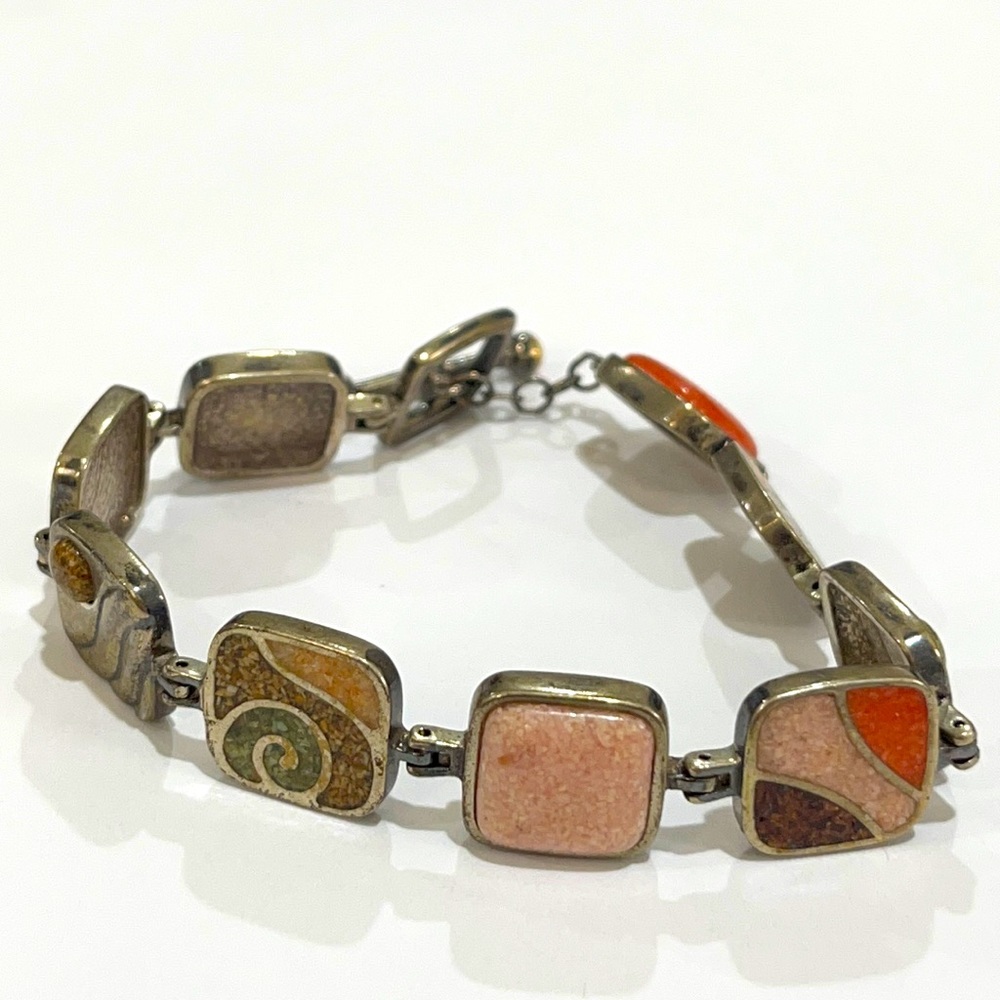 COPY - 926 Sterling Silver Stone Bracelet